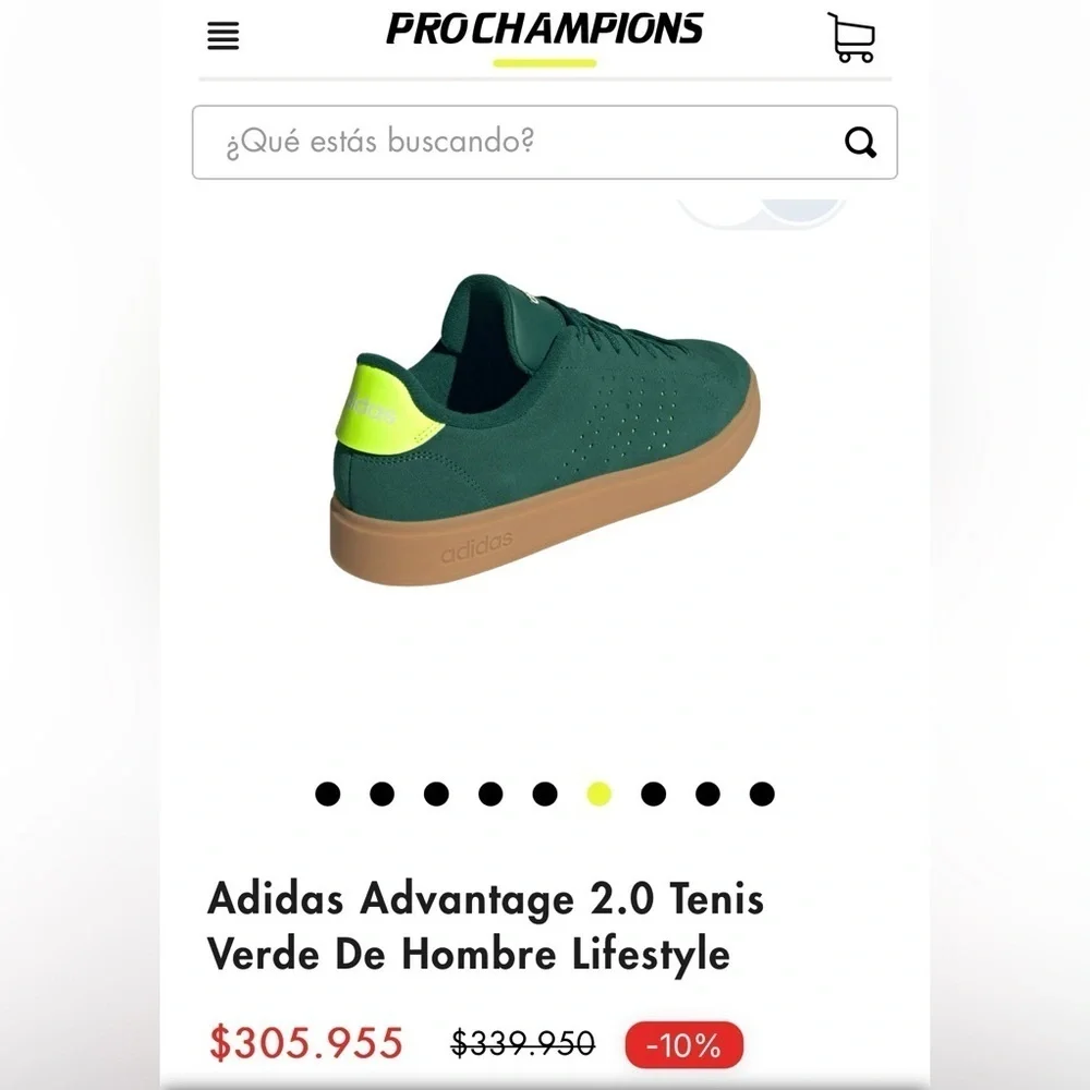 adidas advantage 2.0 Green Sneakers